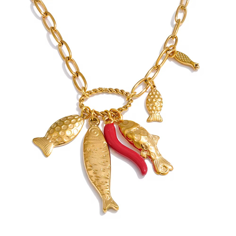 Calypso Necklace - styled on model