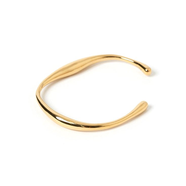 Dune Bracelet in Gold - sculptural nature-inspired gold bracelet