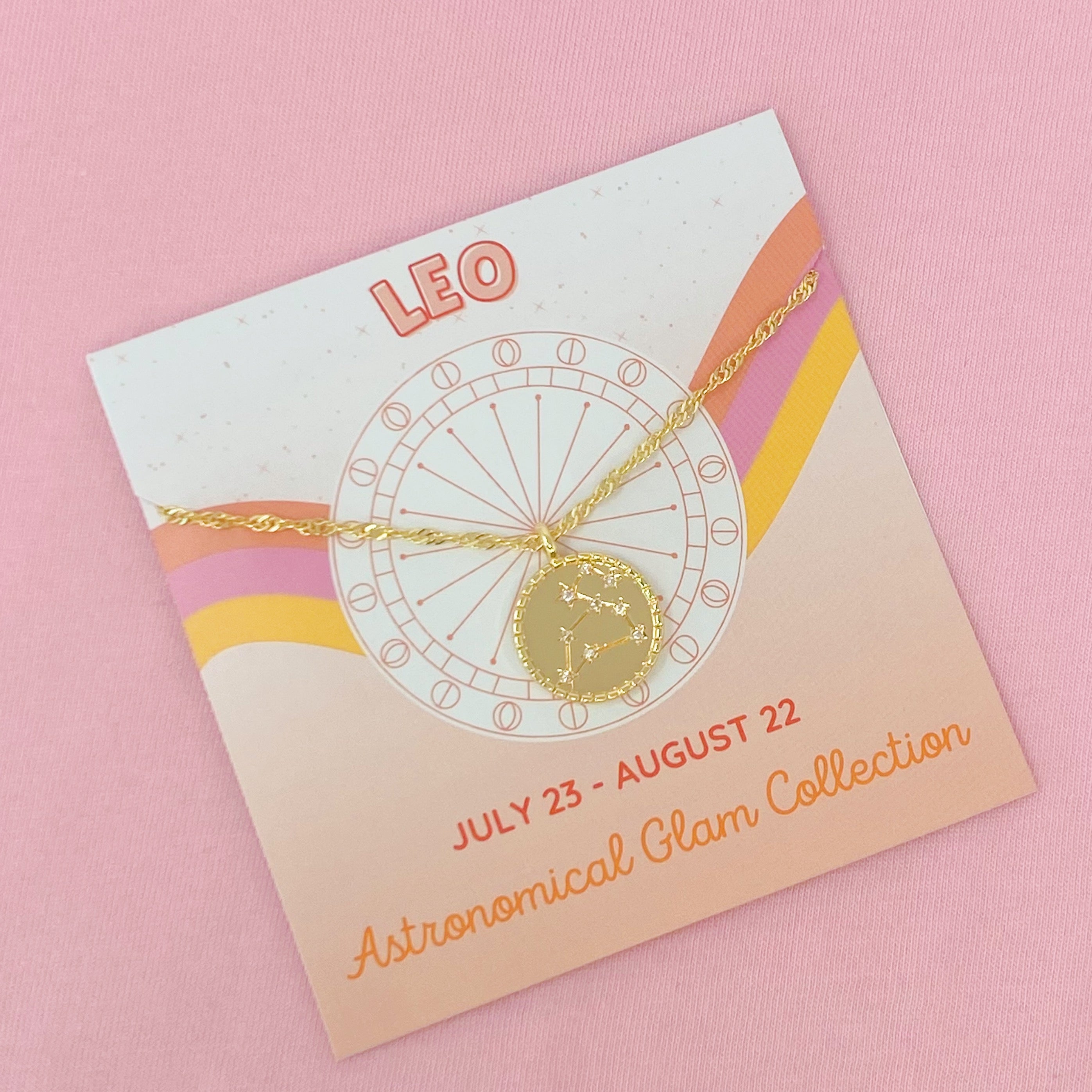 Astronomical Zodiac Constellation Medallion Necklace