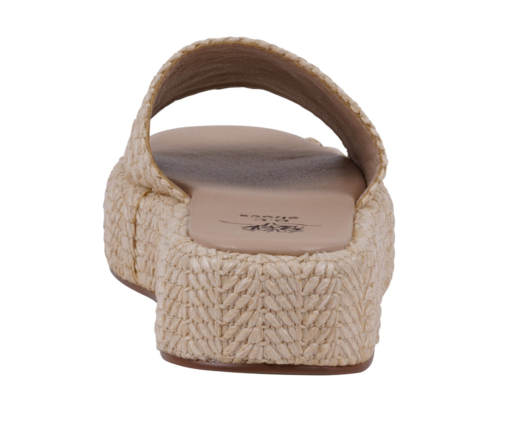 Natural platform slide sandal, 1.75 inch platform height