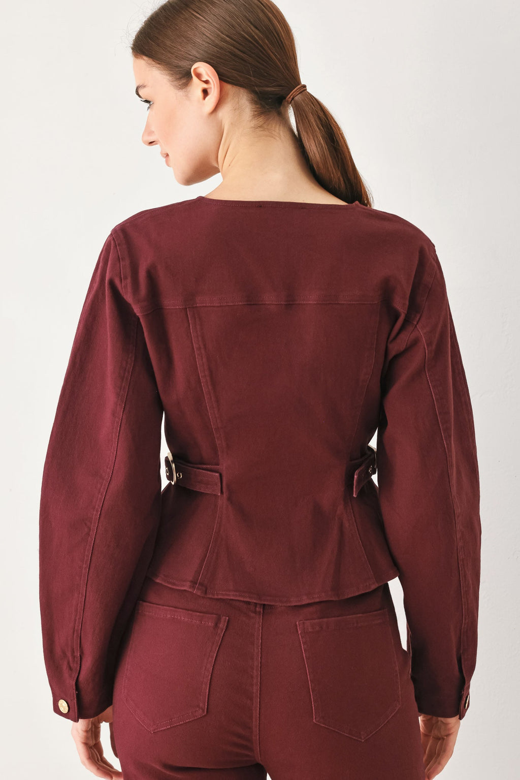 Merlot Ridge Woven Jacket - button-down jacket, view 8