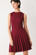 Weekend Estate Sweater Knit Mini Dress - pleated mini dress, view 6