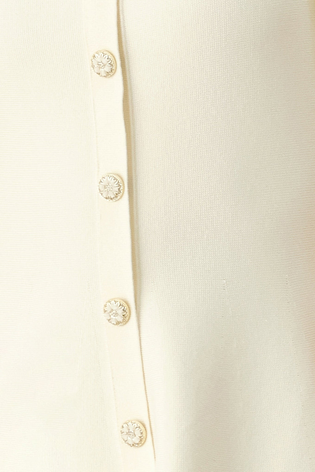 Puff Sleeve Sweater Knit Mini Dress fabric swatch, ivory