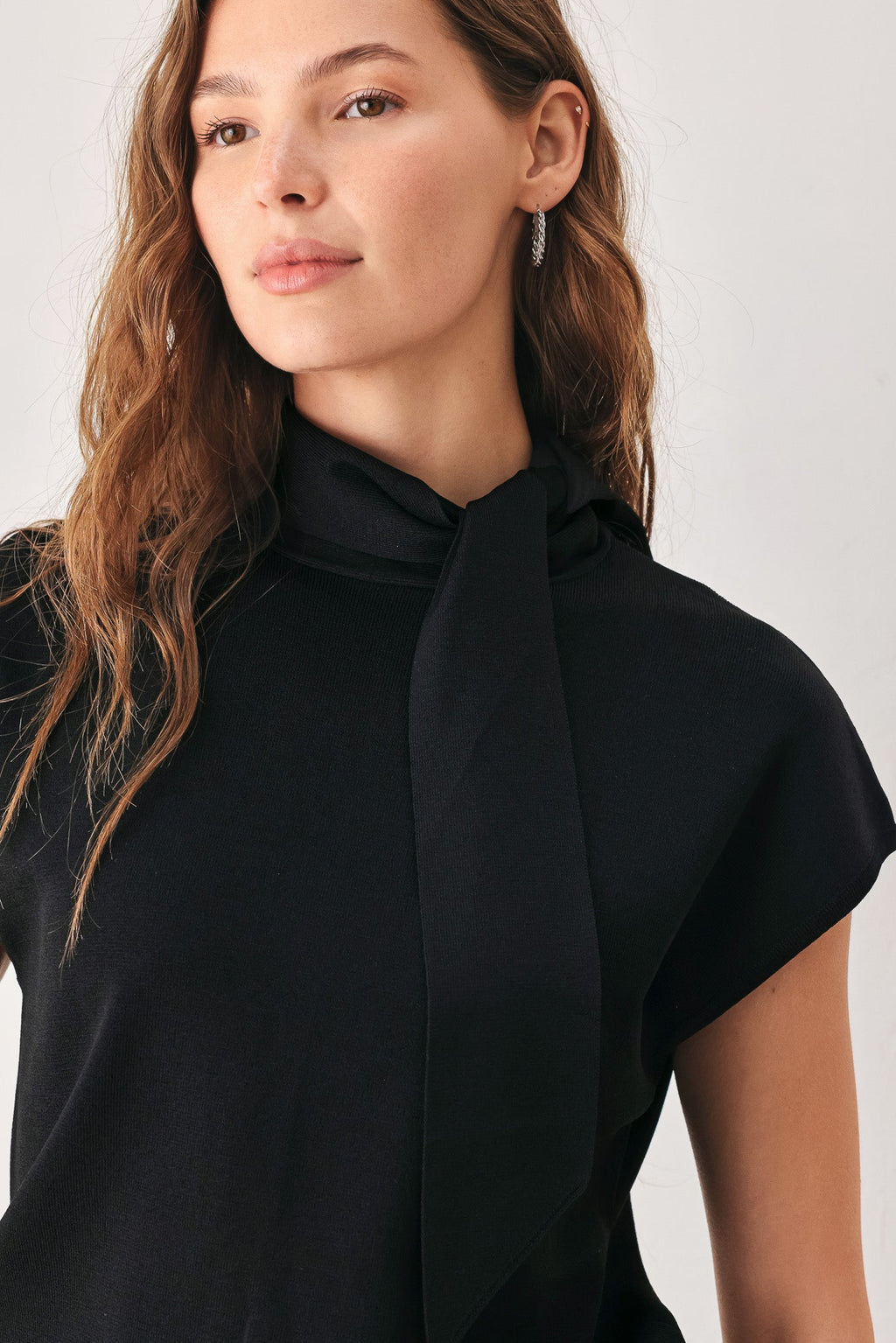 Amberglow Soft Knit Scarf Top