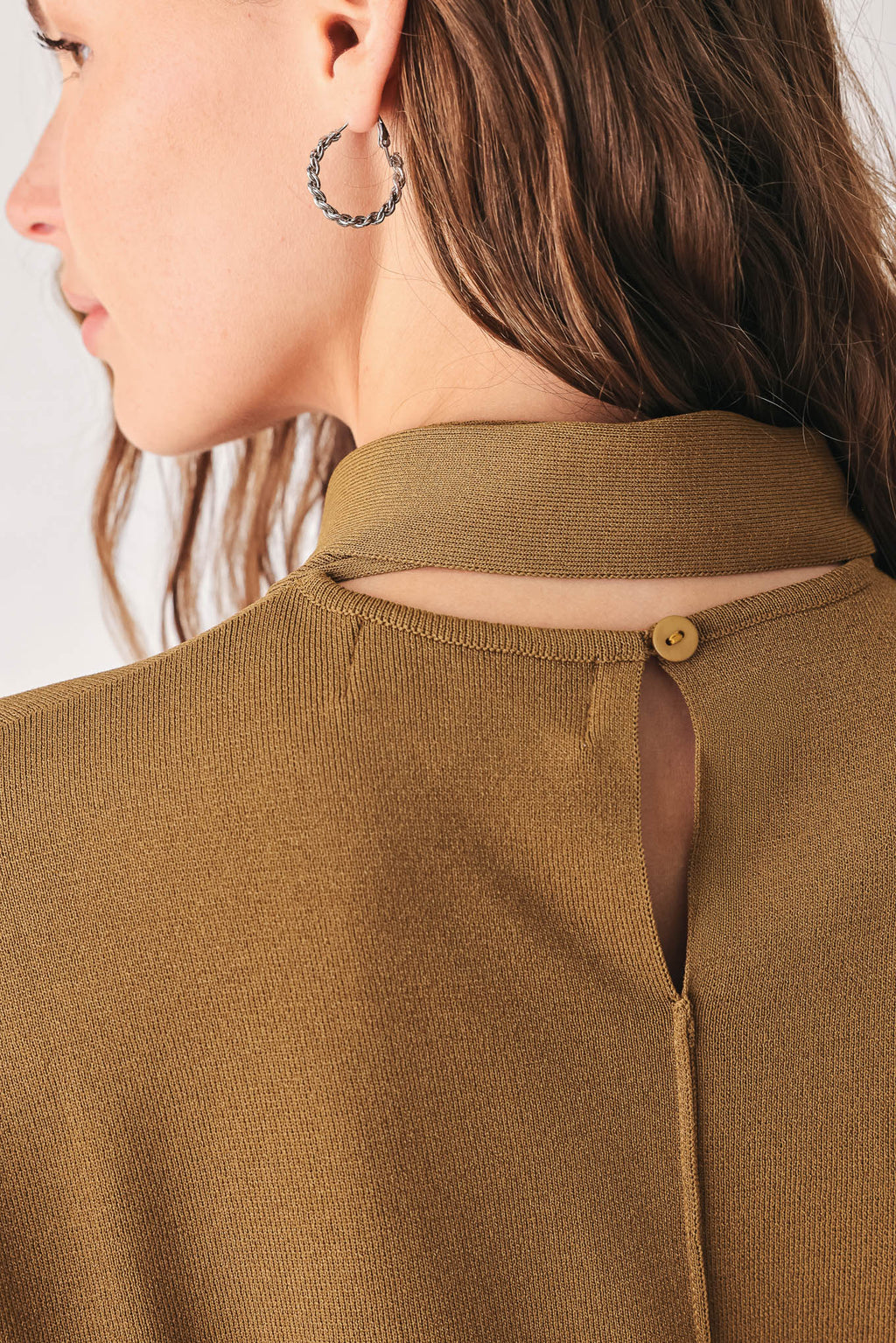 Amberglow Soft Knit Scarf Top
