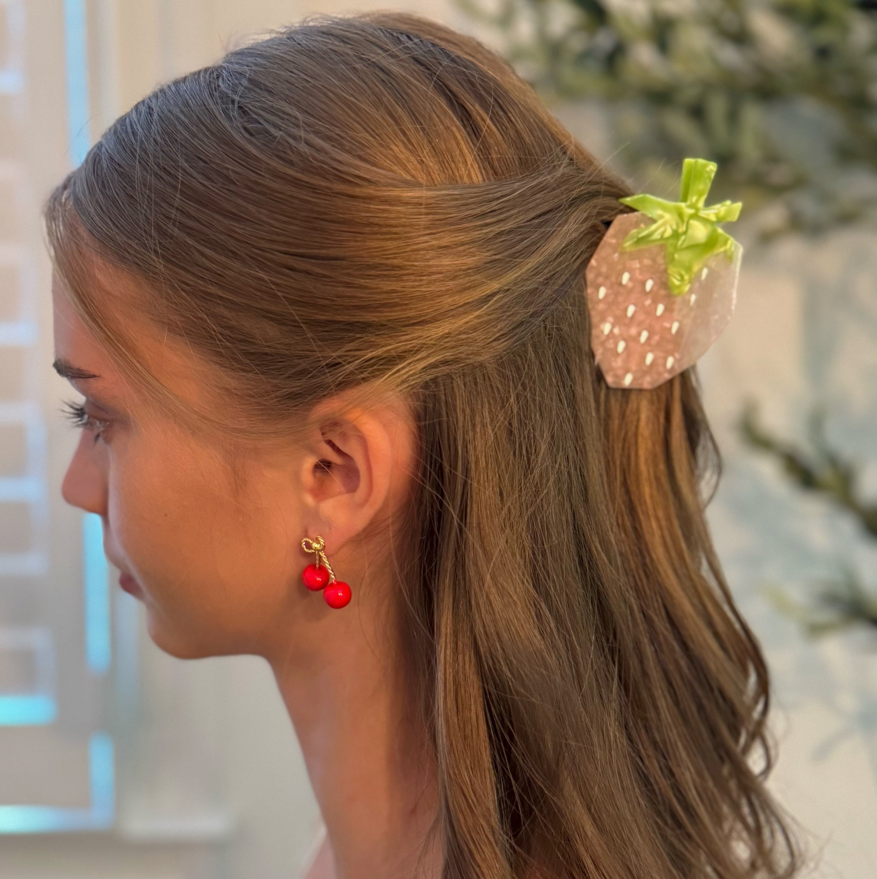 Strawberry Hair Claw in Red