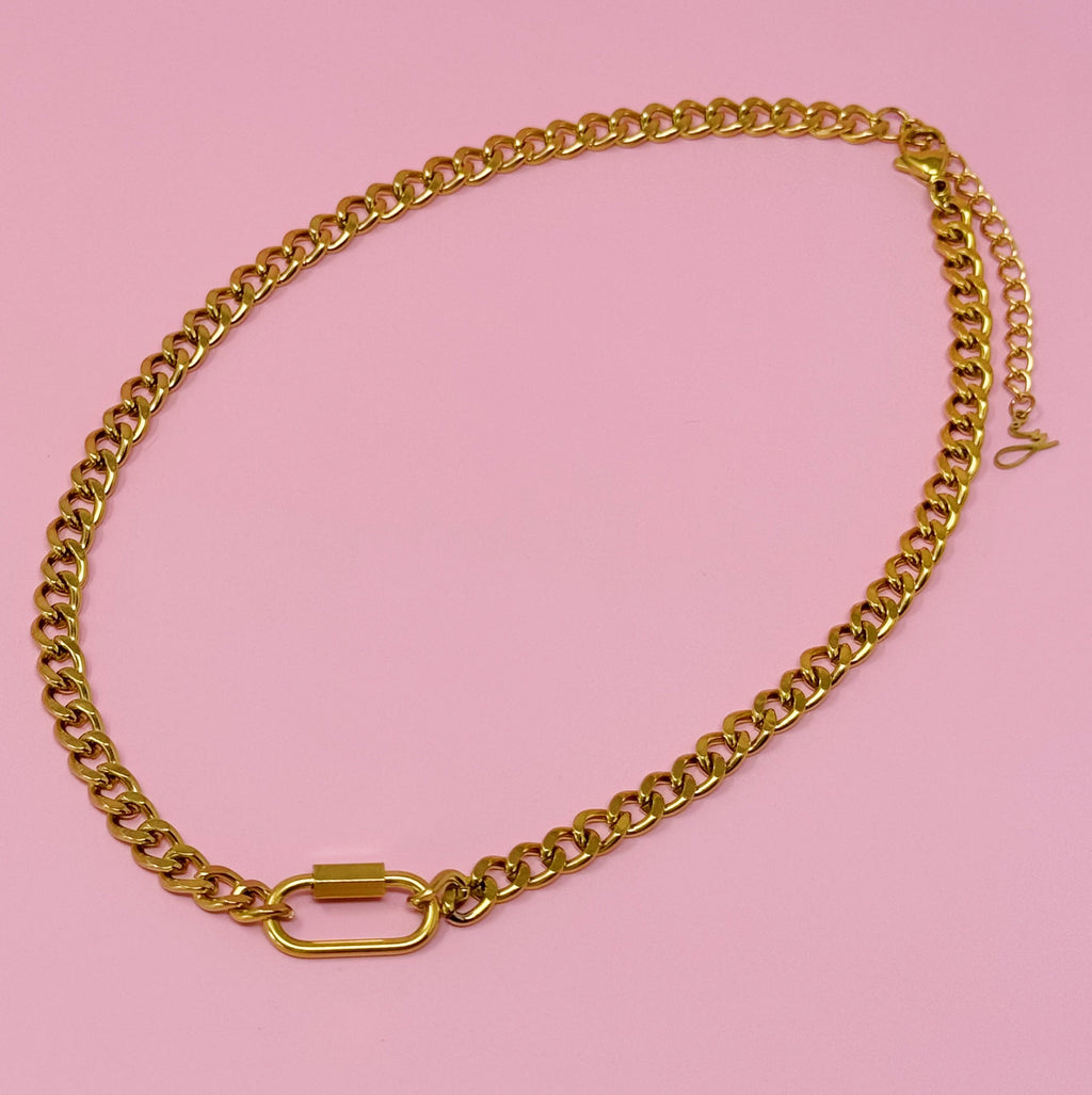 Golden Luxe Chain Necklace - layered with other necklaces