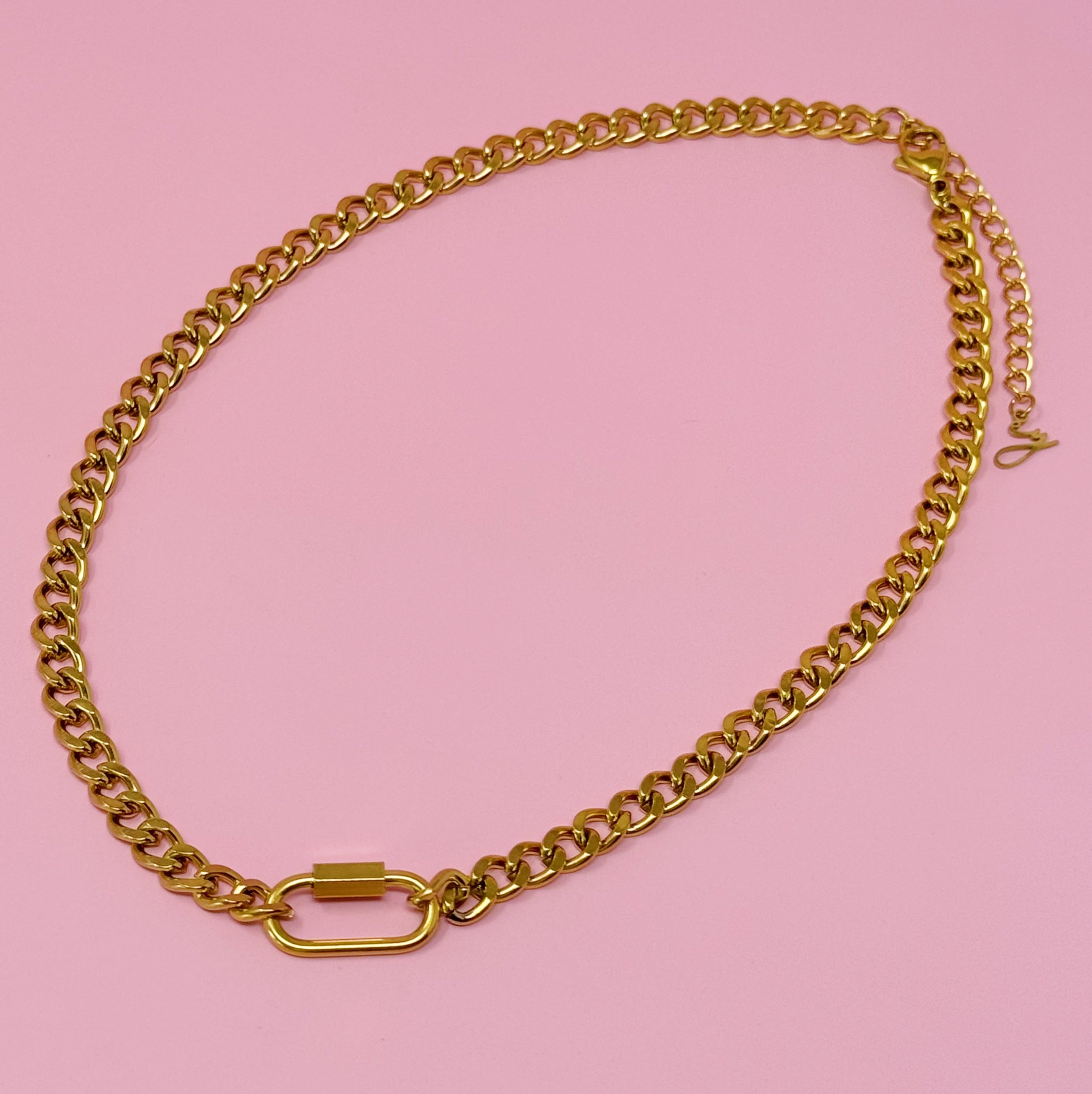 Golden Luxe Chain Necklace - layered with other necklaces