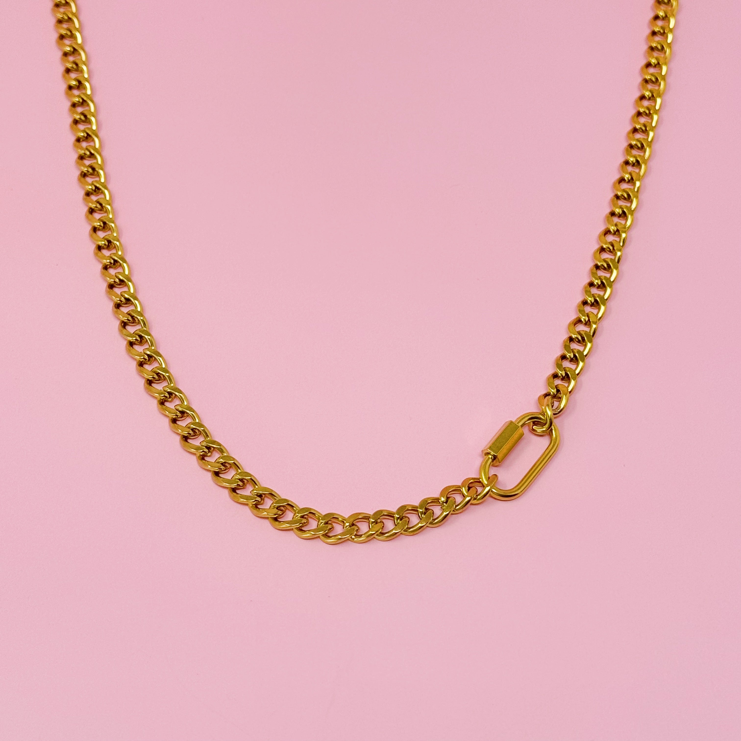 Golden Luxe Chain Necklace - styled on model