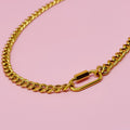 Golden Luxe Chain Necklace - sleek gold tone chain necklace
