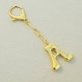 Whimsy Balloon Letter Initial Bag Charm - styled on handbag