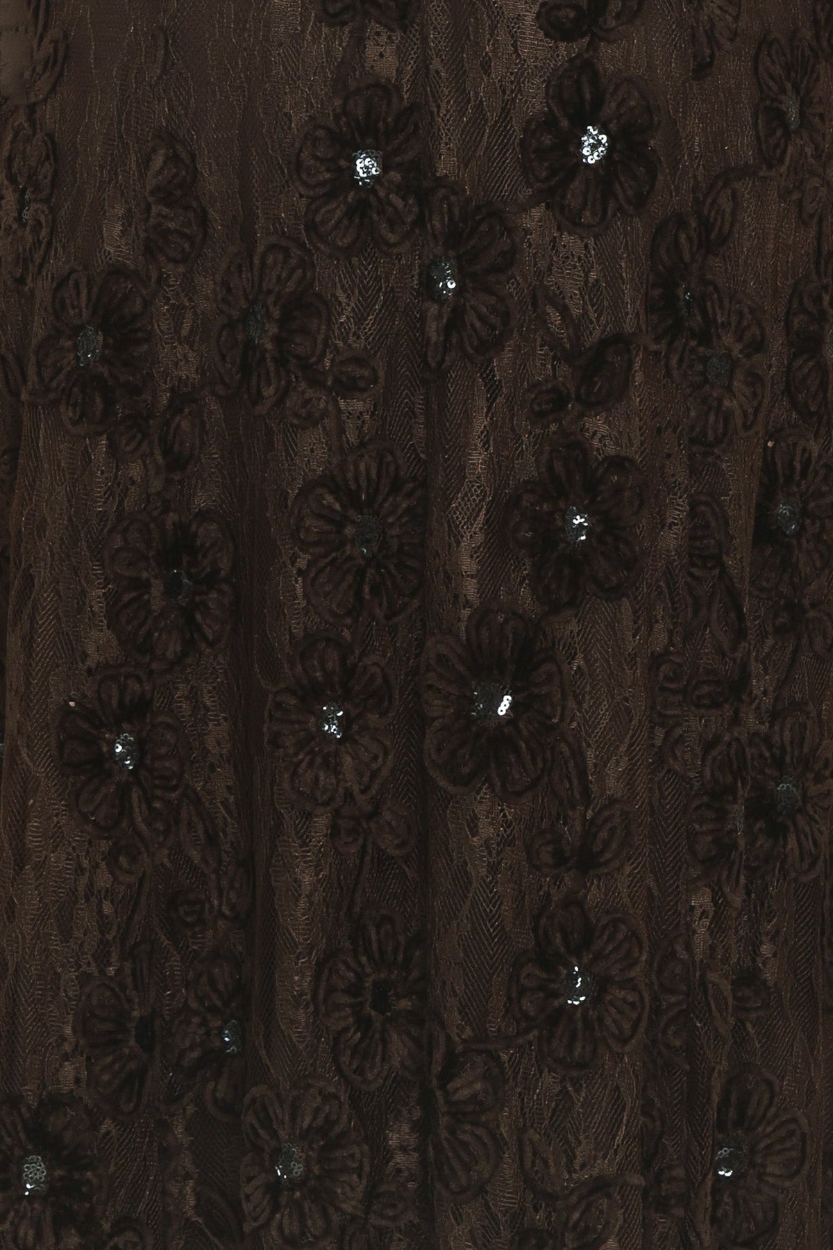 Golden Hour Brown Textured Strappy Dress fabric swatch