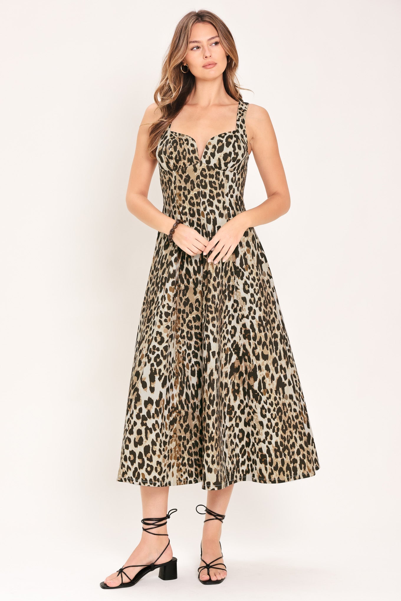 Desert rose dress full circle skirt detail