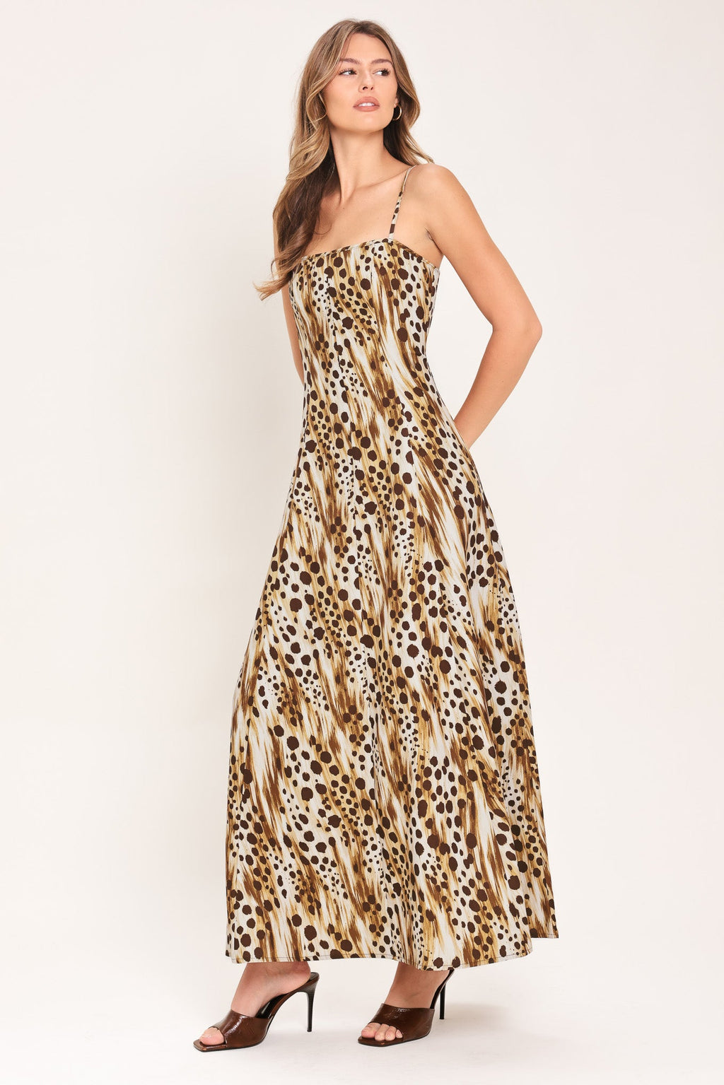 Cheetah trail dress styled look