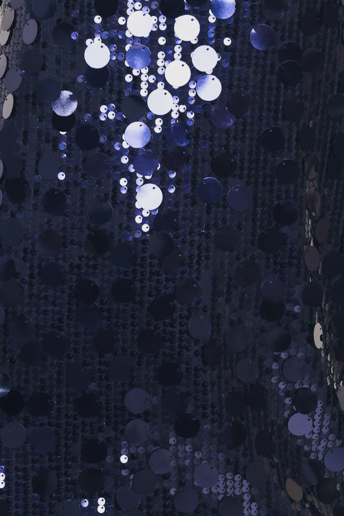 Navy Sequin Square Neck Shift Mini Dress in navy, alternate view