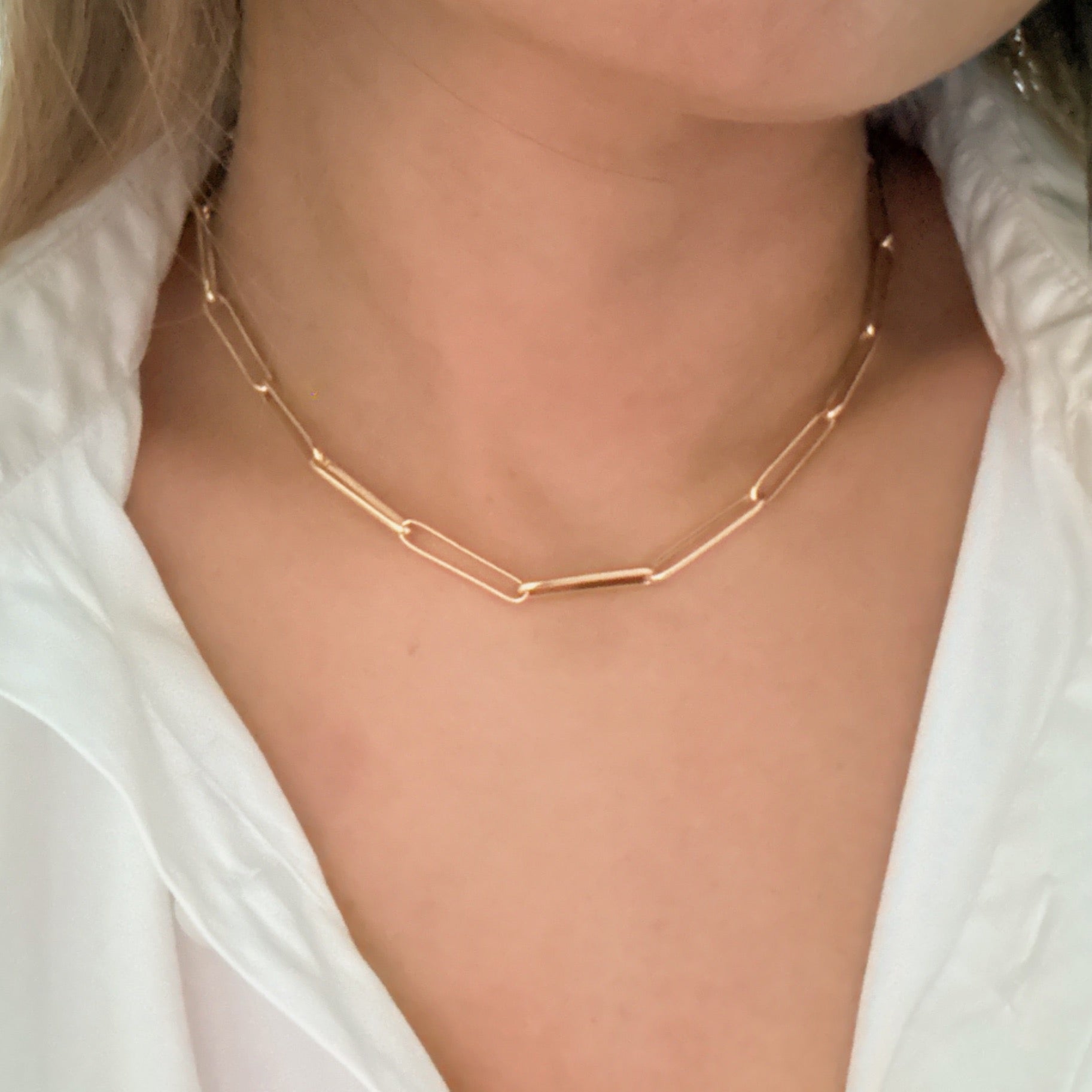 Perfect Clip Link Chain Necklace - layered with pendants
