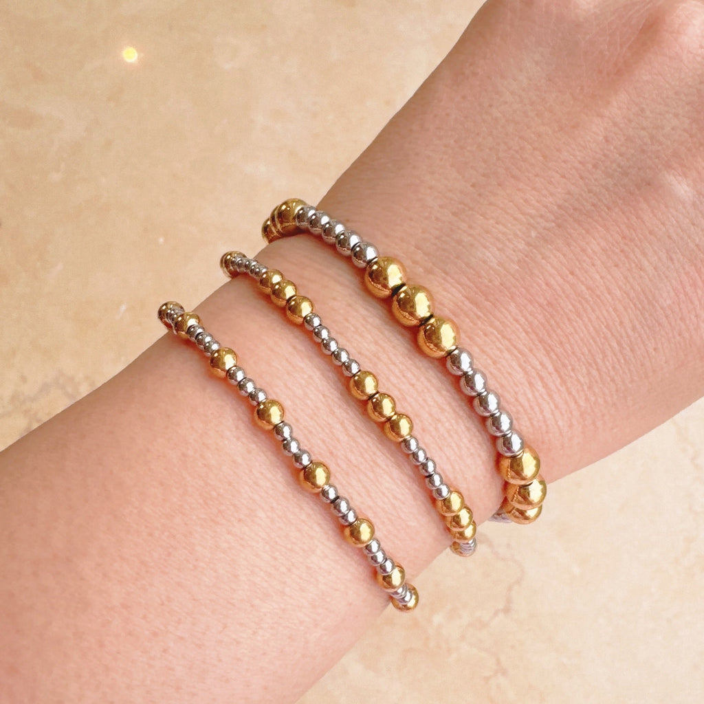 Rhythmical Keep It Forever Stretch Bracelet Set - flat lay view