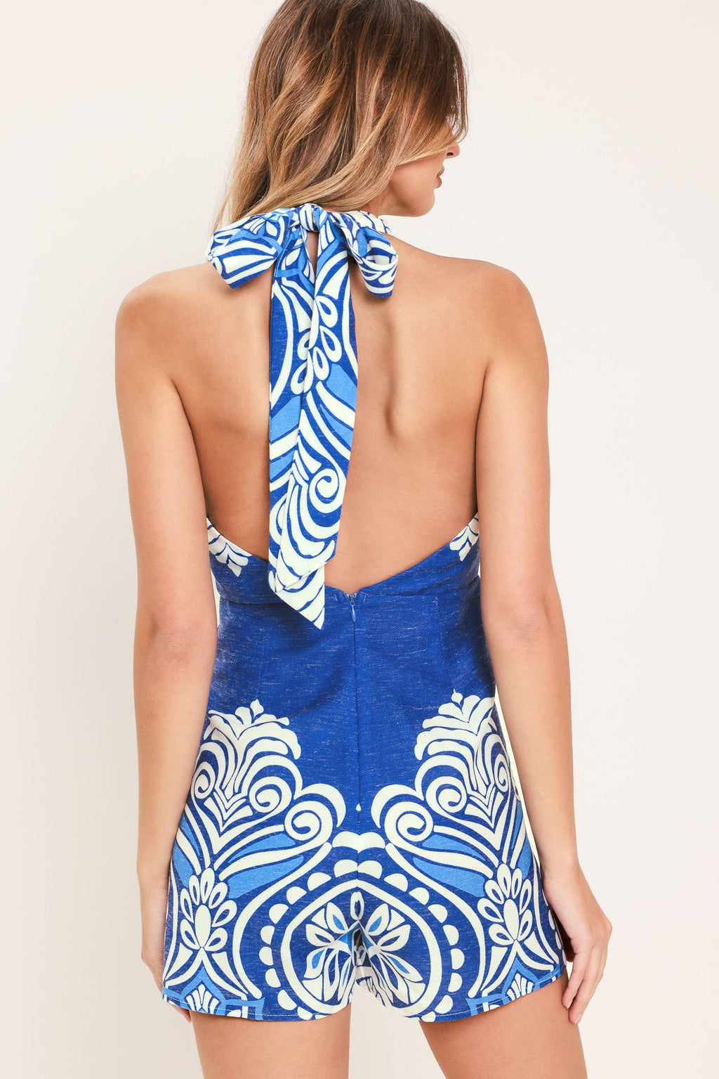 Aegean Escape Woven Skort - full length styled view
