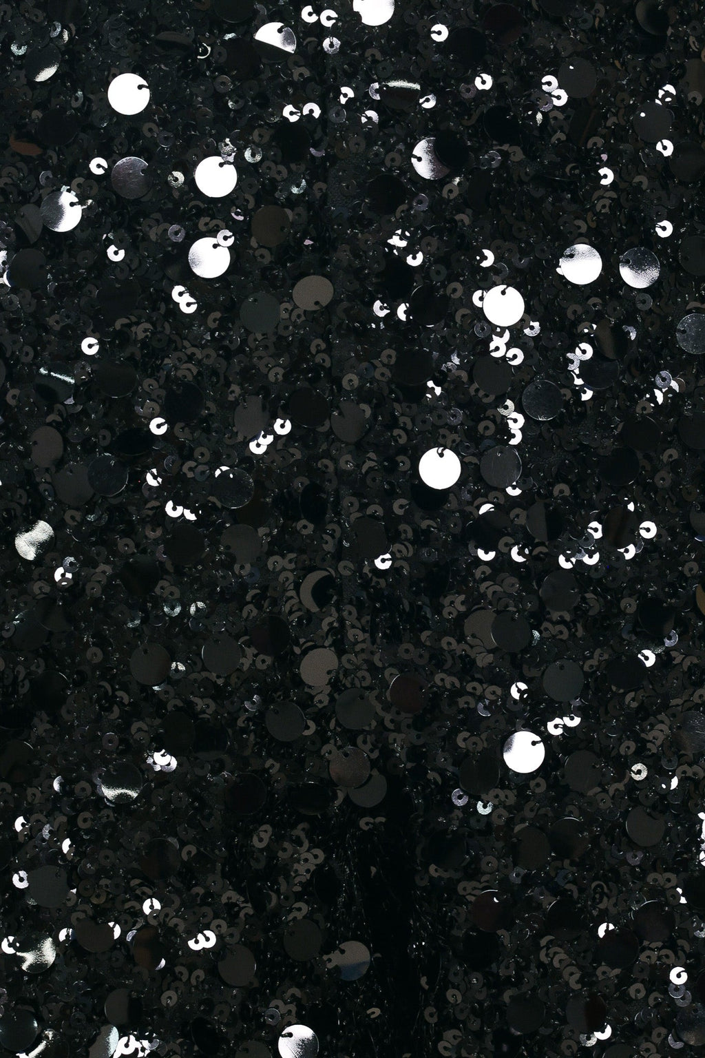 Black high-waisted sequin shorts - view 7