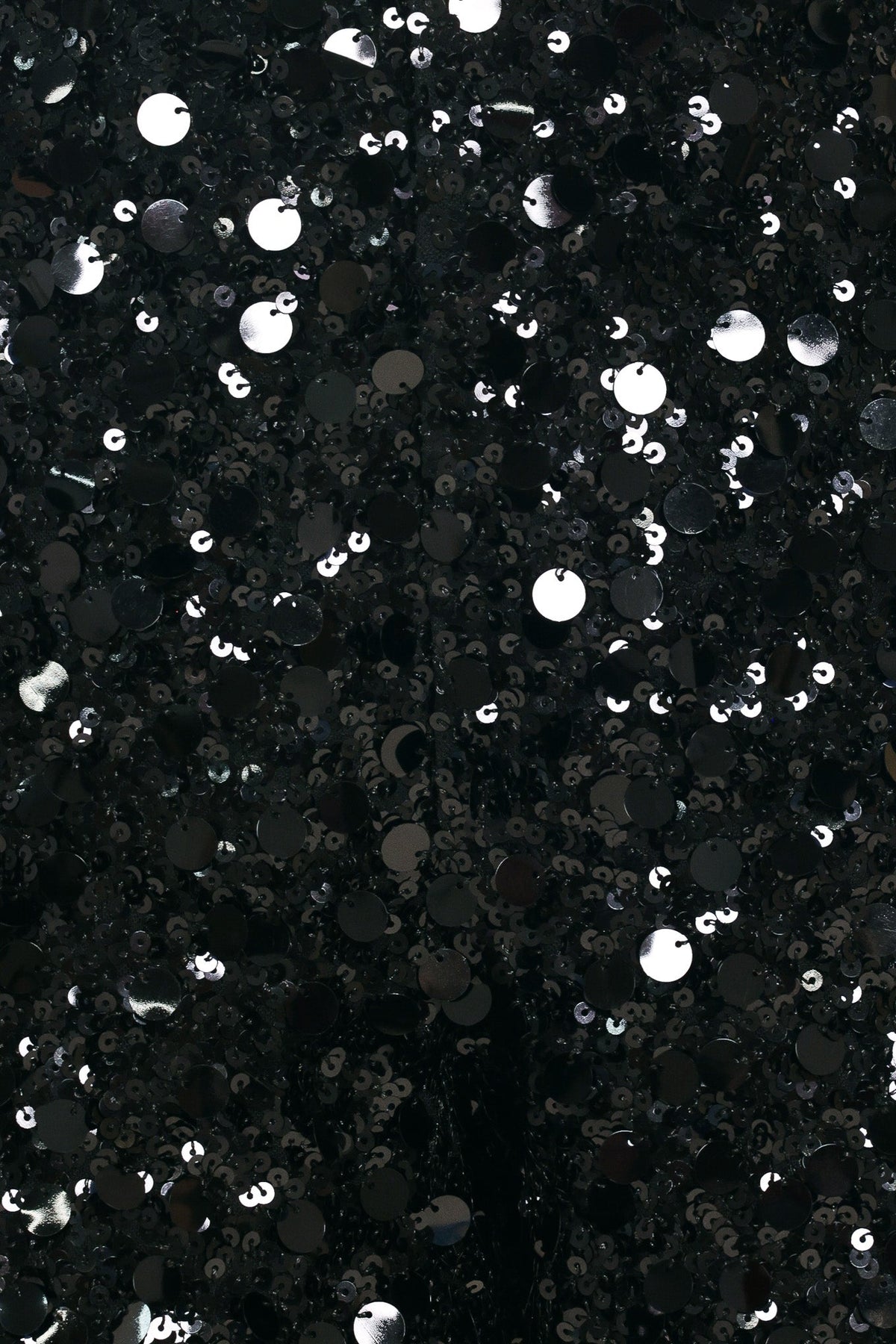 Black high-waisted sequin shorts - view 7