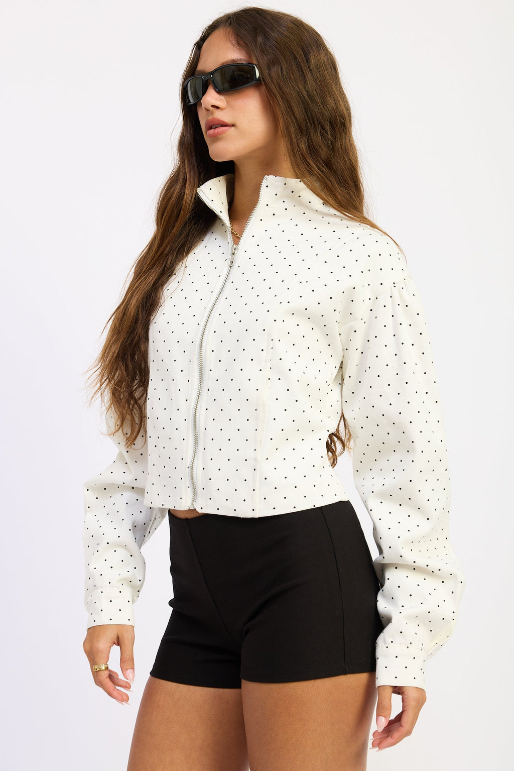 Paris Jacket in polka dot - detail view