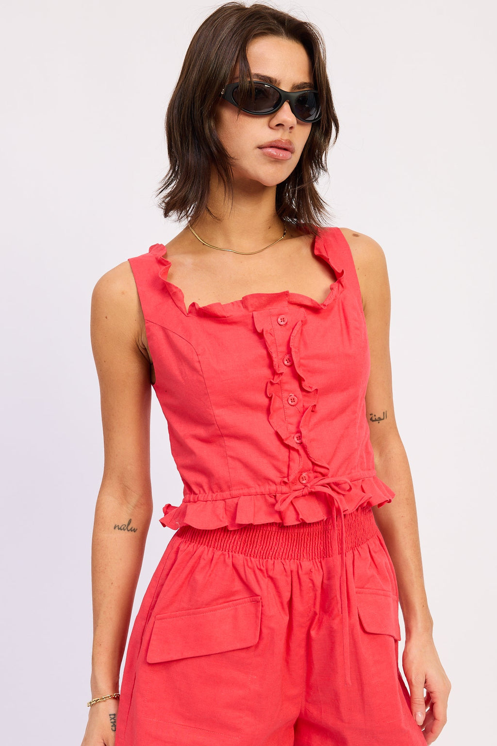 Dianaelle Top in Off-White - back view
