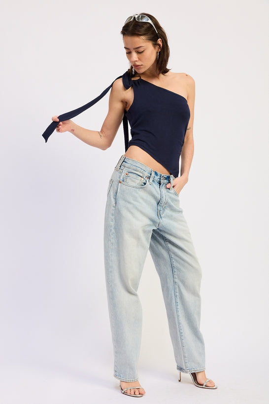 Karla Top in Red - front view