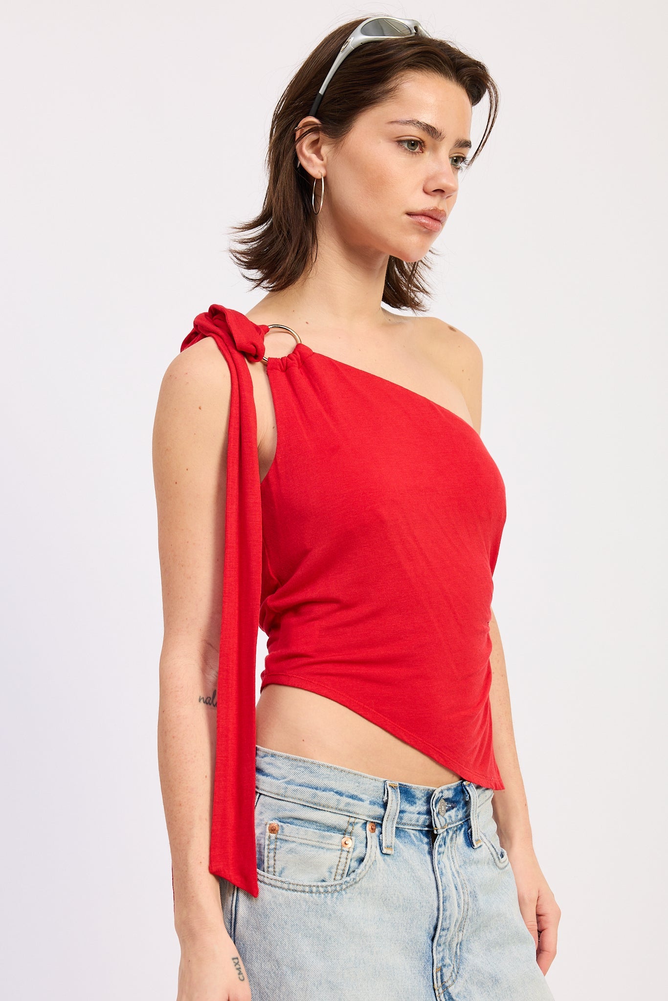 Karla Top in Ivory - front view