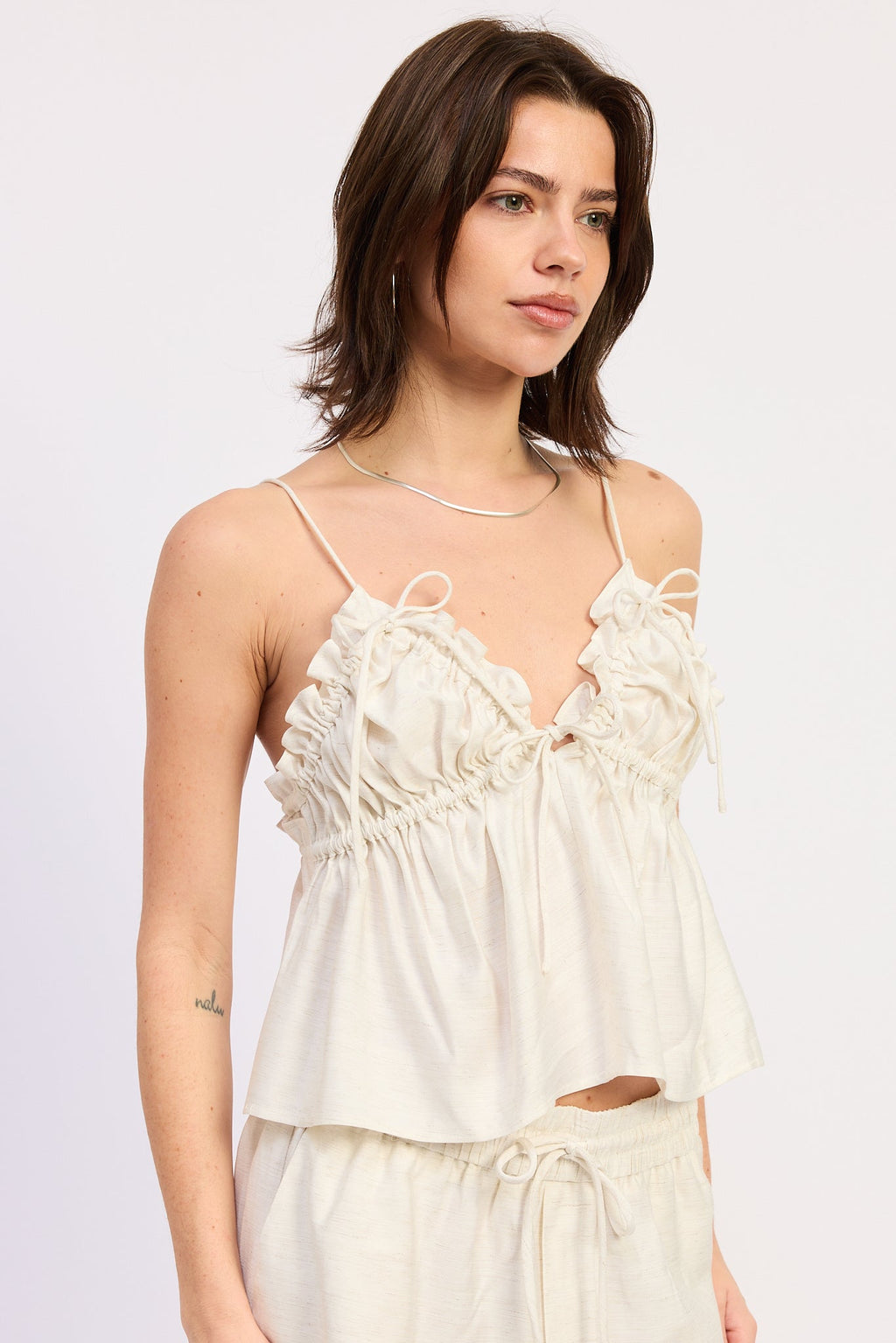 Bexley Top in White - back view