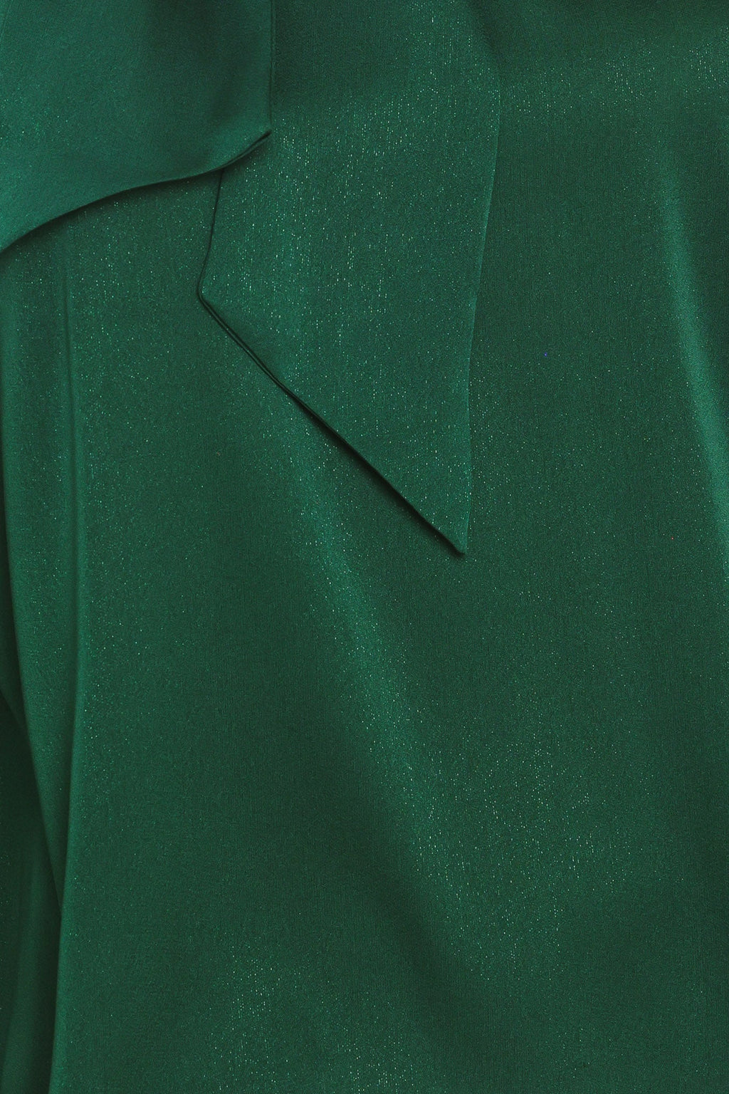 Hunter Green Tie Neck Raglan Top in hunter green, additional view
