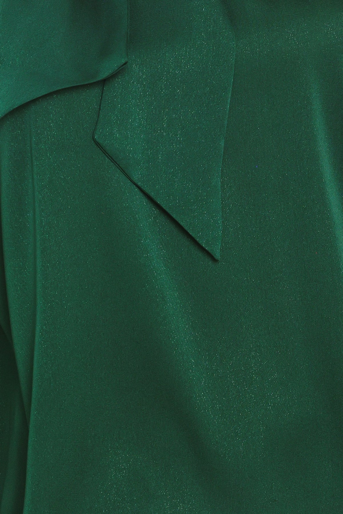 Hunter Green Tie Neck Raglan Top in hunter green, additional view