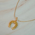 Lucky Lovely Horseshoe Necklace in Gold - horseshoe pendant on delicate chain