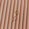 Lovestruck Heart Hoops - layered heart charm hoops, view 1