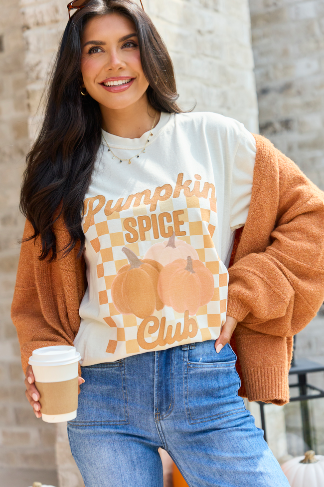 Pumpkin Spice Club Ivory Comfort Colors Graphic Tee, back view