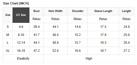 Stripe Patchwork Drop Shoulder Sweater size chart