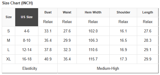 Velvet Sweetheart Neck Mini Dress size chart