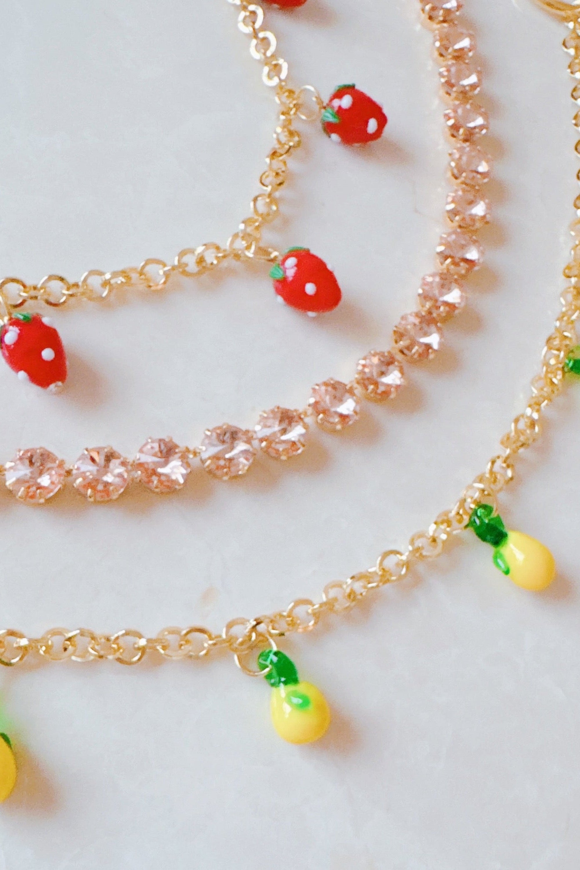 Sweet Lemon Drops Bag Charm - close up detail