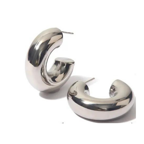 Baila Conmigo Hoops, 18K gold plated stainless steel base