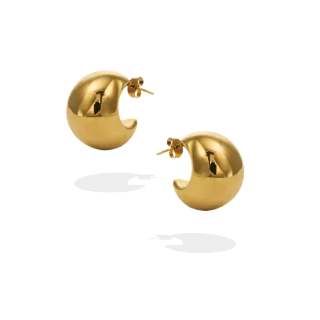The Icon Hoops - chunky 18K gold-filled statement hoops