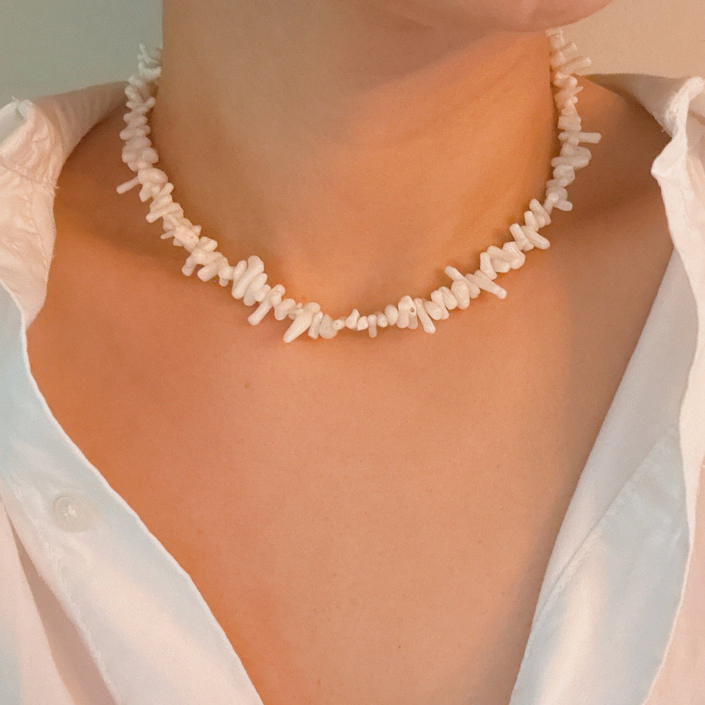 White Sands Coral Reef Necklace - close up of coral reef detail