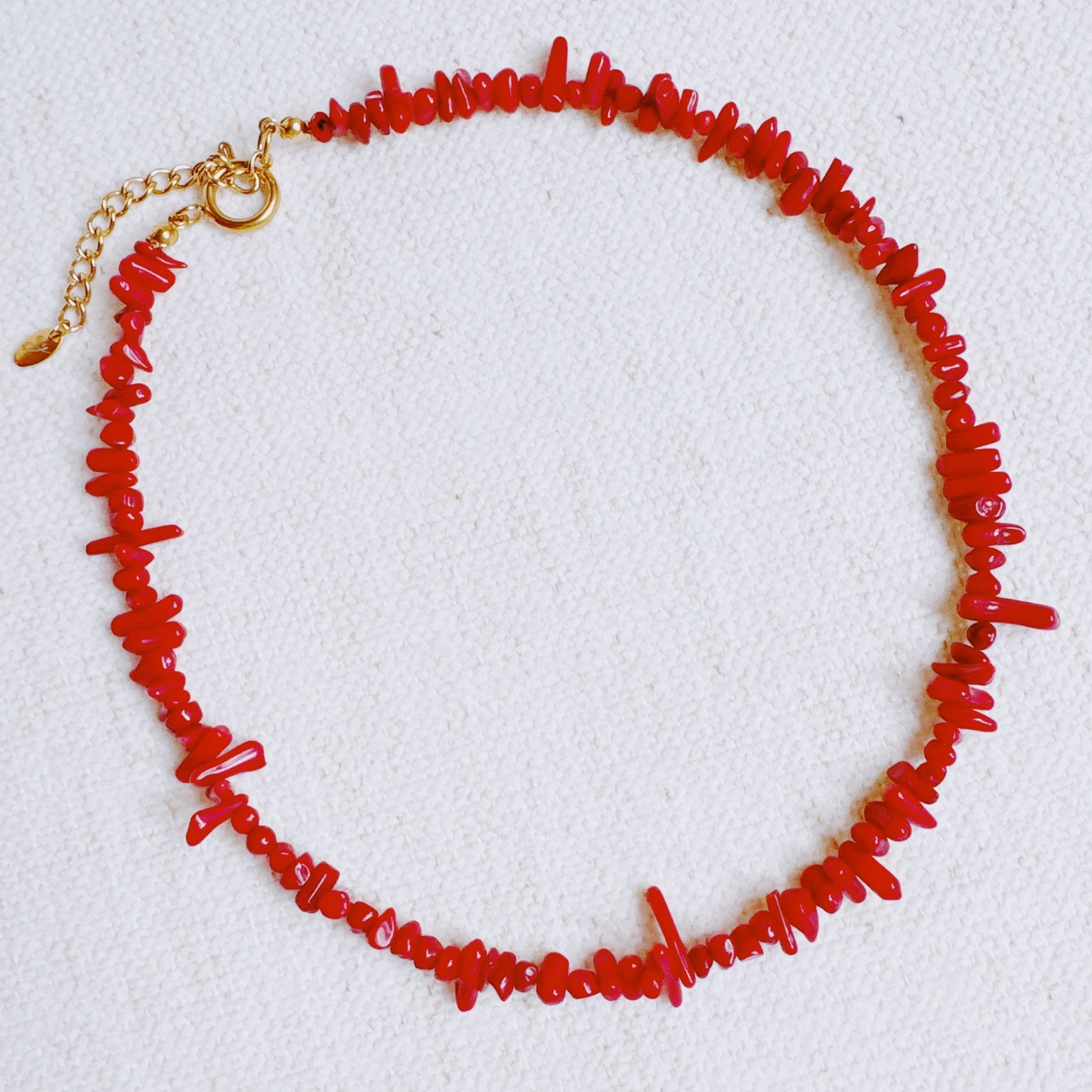 White Sands Coral Reef Necklace - flat lay view