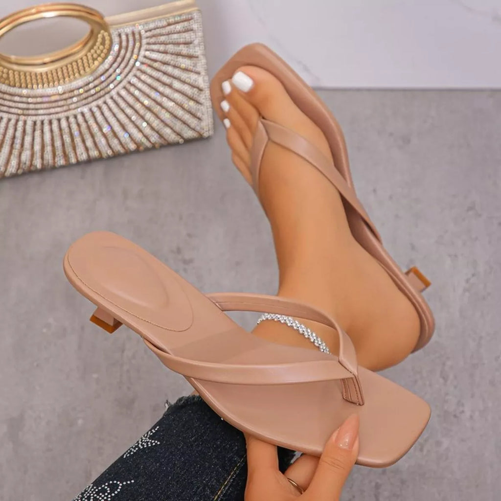 Toe Post Kitten Heel Sandals - size chart