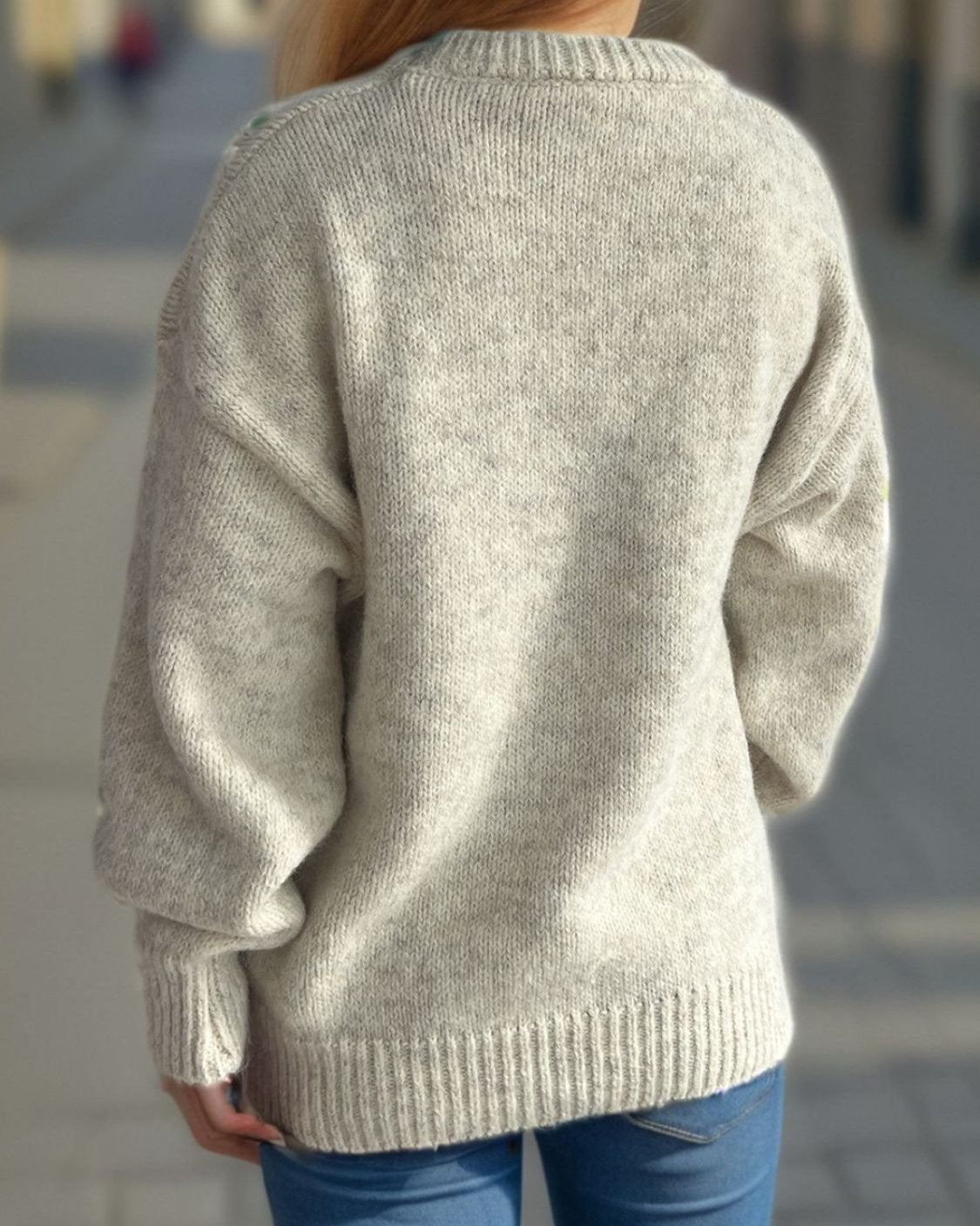 Round Neck Long Sleeve Sweater