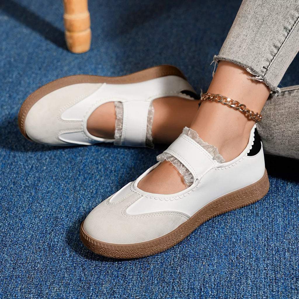 Round Toe Slip-Ons - round toe flat slip-on shoes, view 4