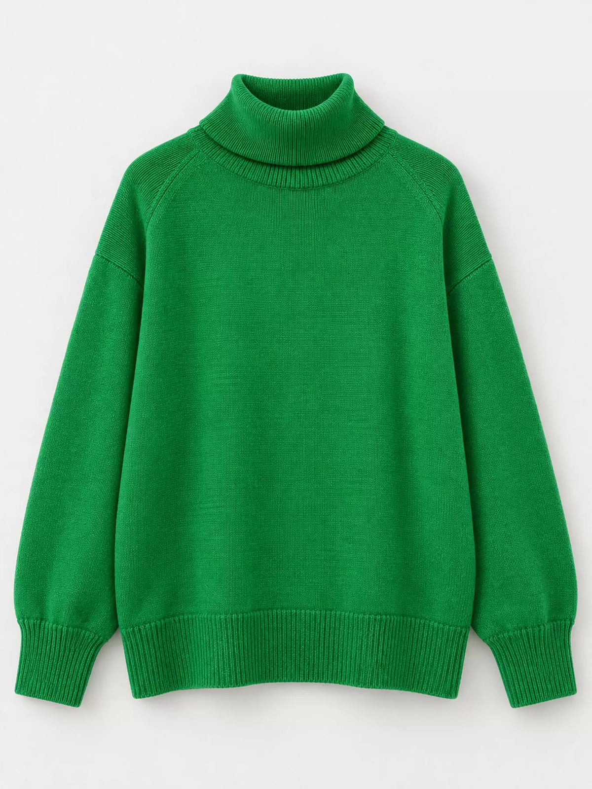 Oversized turtleneck sweater with dropped shoulders - view 21