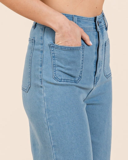 High Waist Wide Leg Jeans