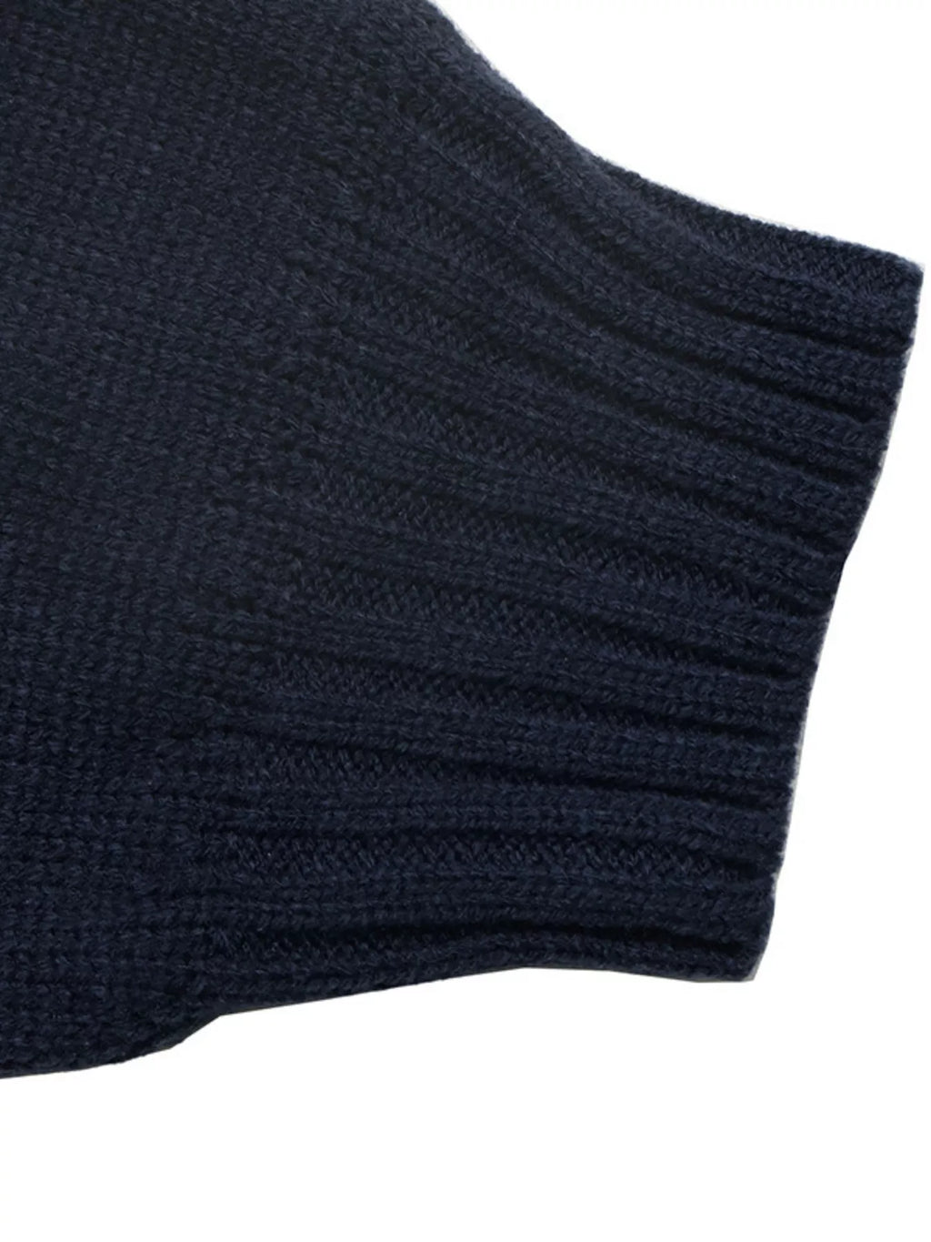 Swan drop shoulder sweater in navy, view 9