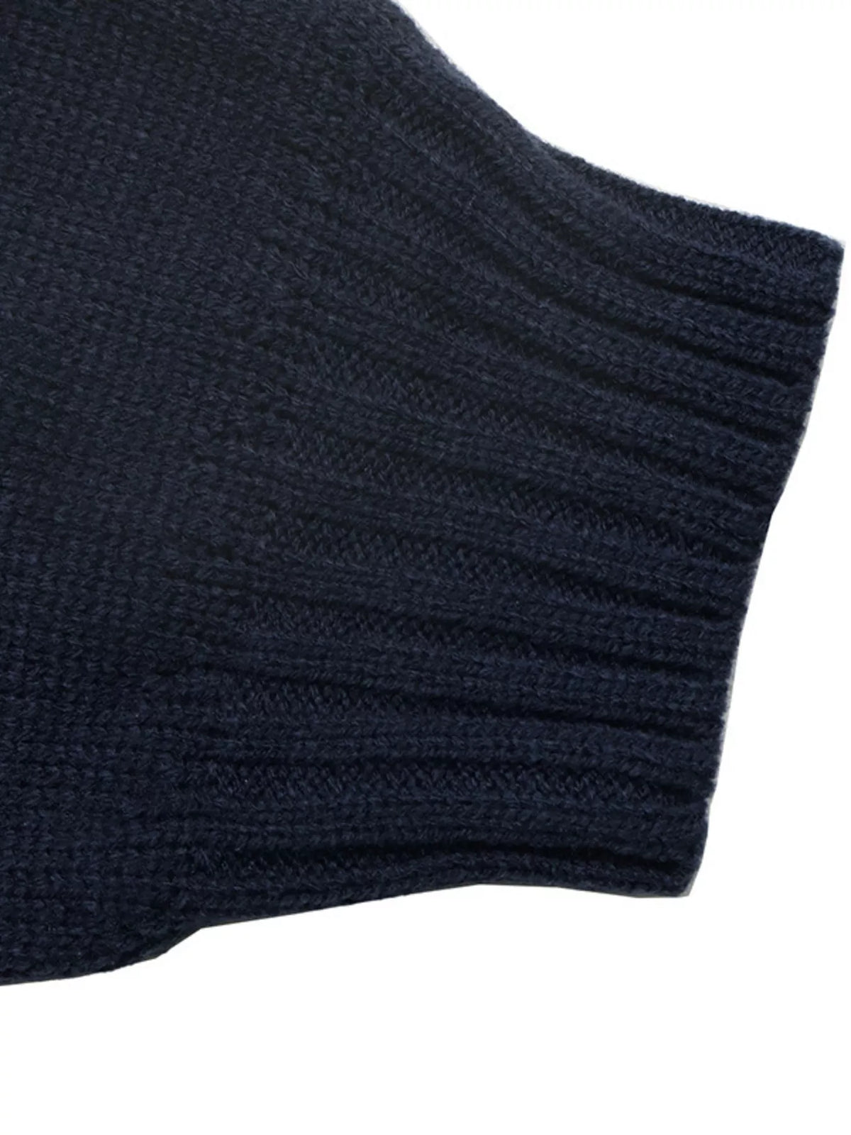 Swan drop shoulder sweater in navy, view 9
