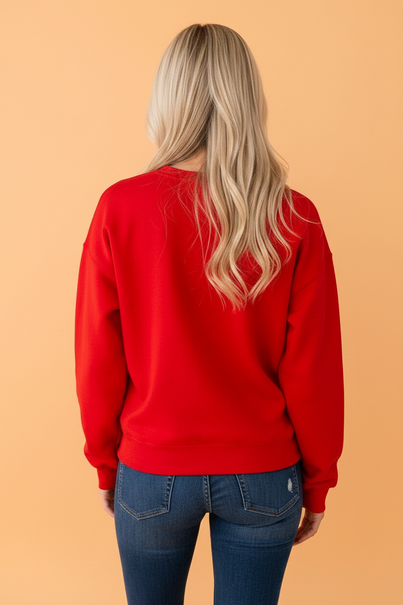 GAMEDAY sweatshirt embroidered patch detail