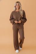 Polka Dot Top & Wide Leg Pant Set detail